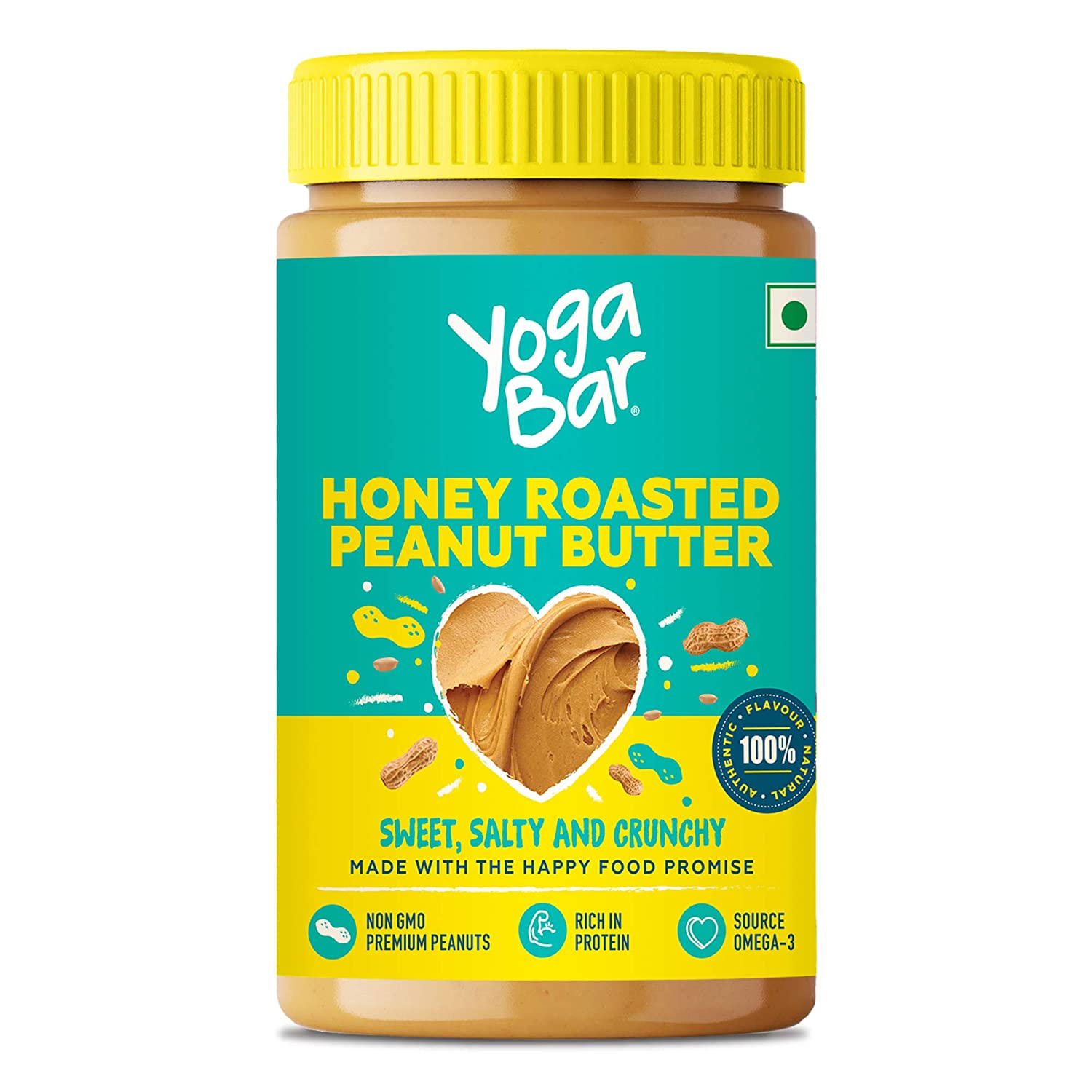 Buy Yoga Bar Honey Roasted Peanut Butter NonGMO, High In Protein 400